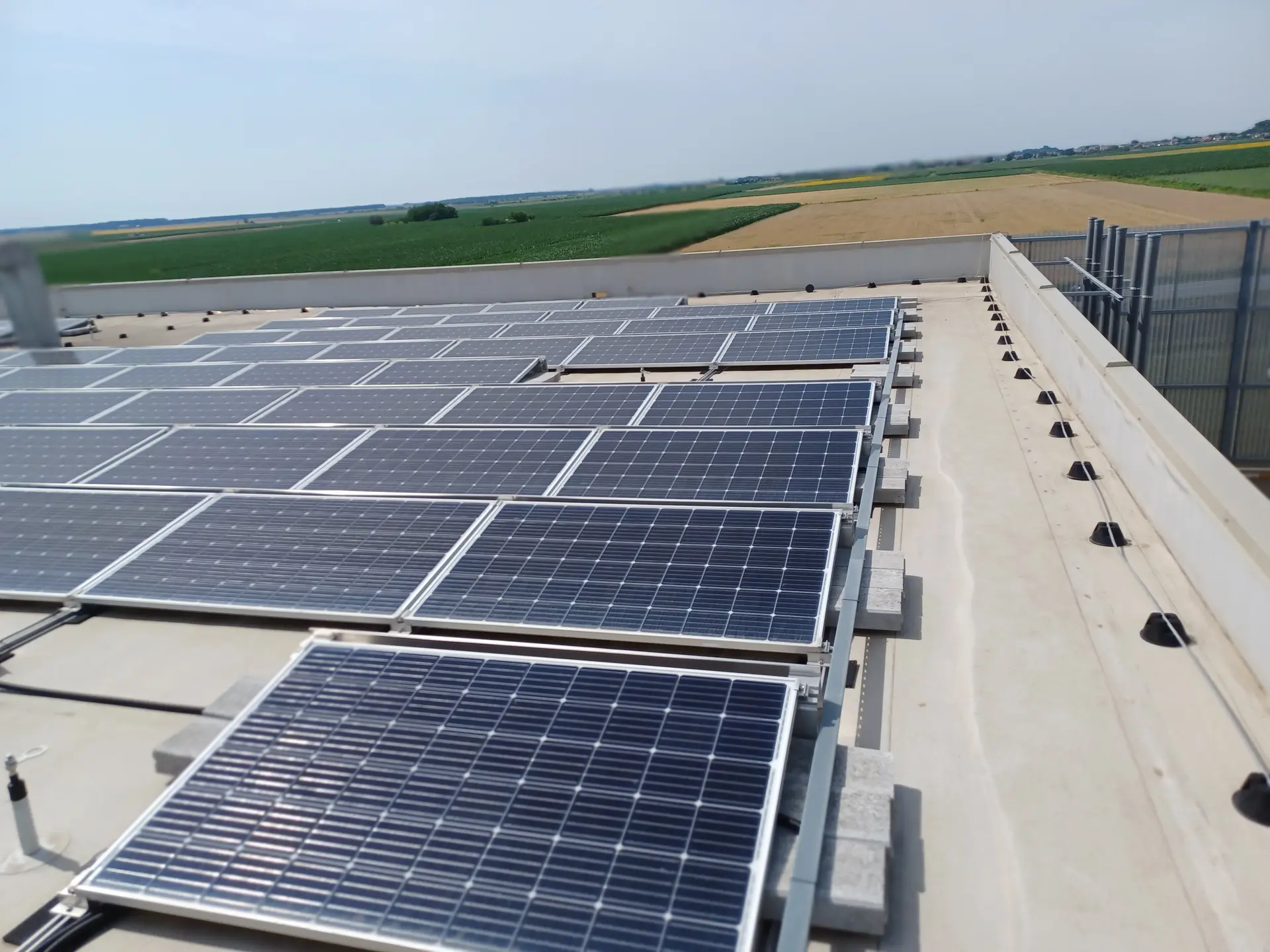 Drava rooftop project in Croatia in detail