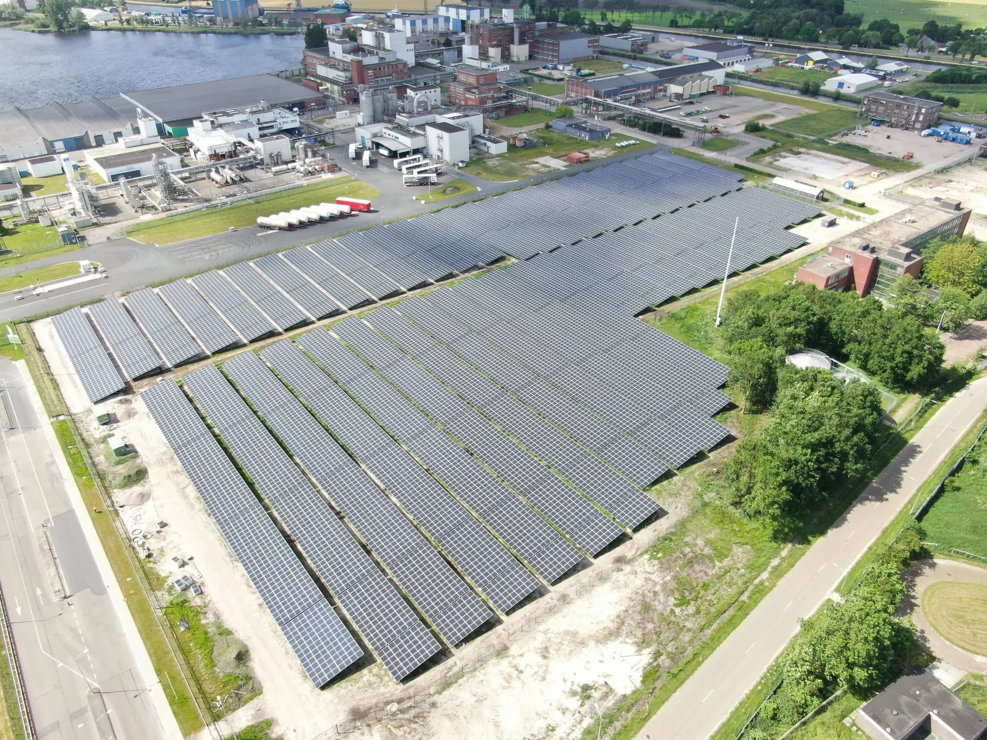 Foxhol freefield project in the Netherlands, taken by drone