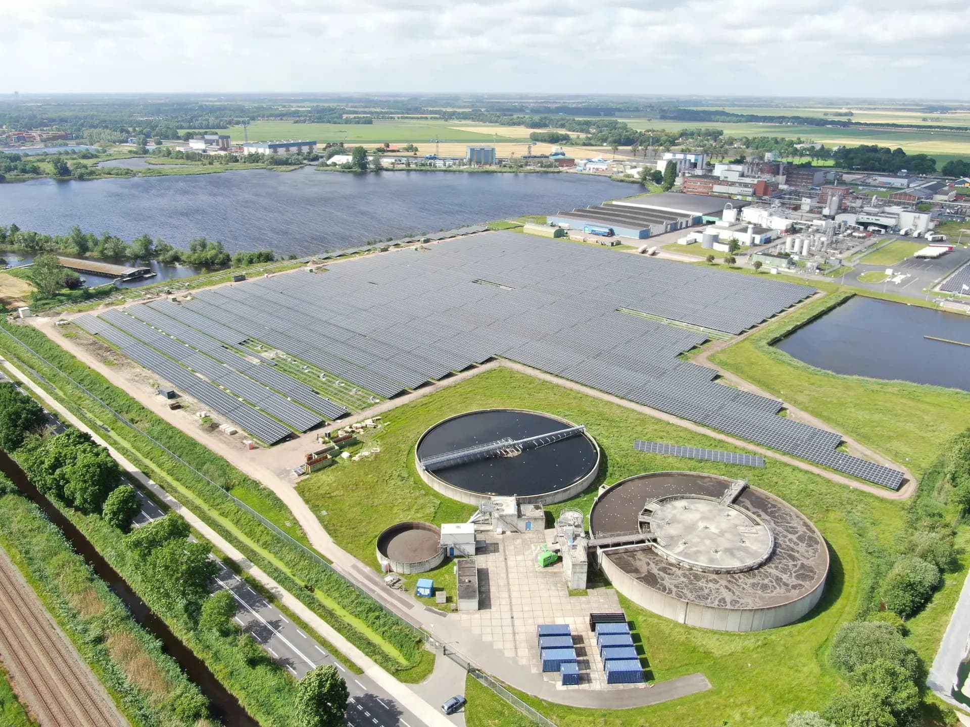 Foxhol freefield project in the Netherlands, taken by drone