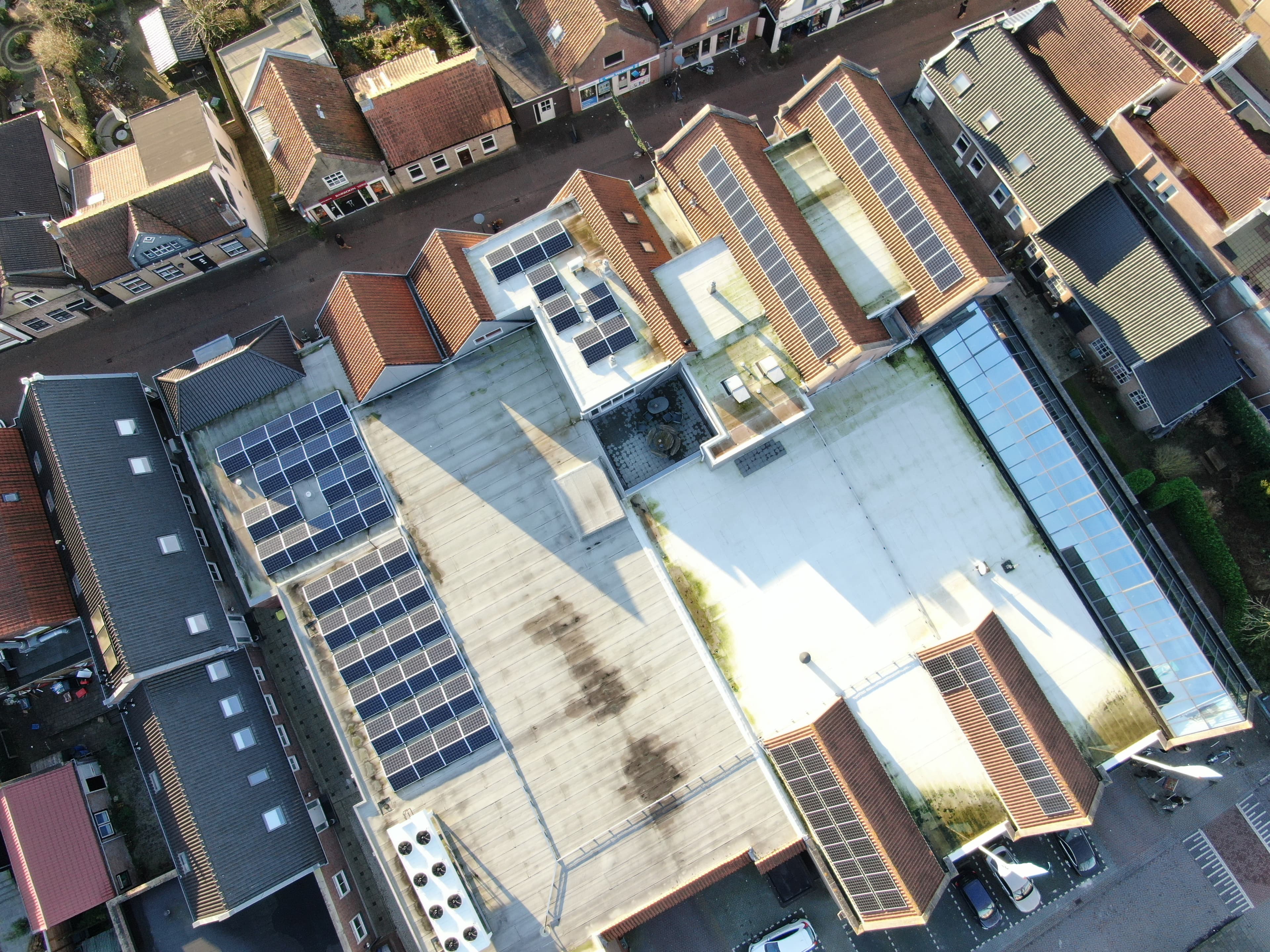 rooftop picture taken by drone