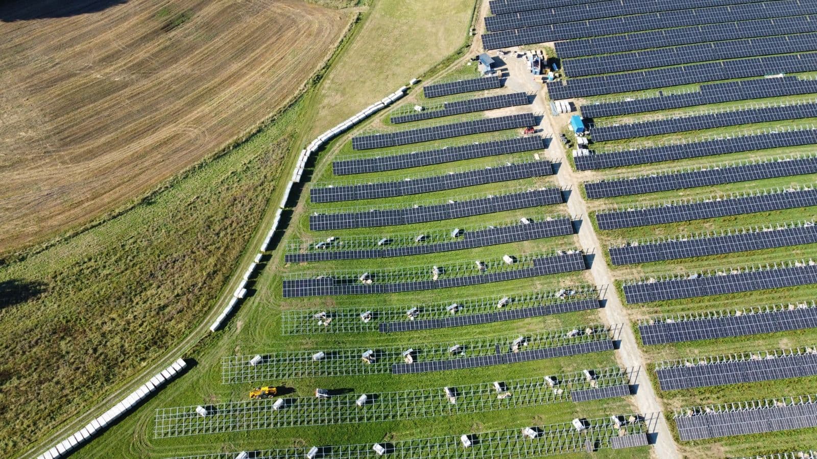 Rickertsreute freefield project in Germany taken by drone