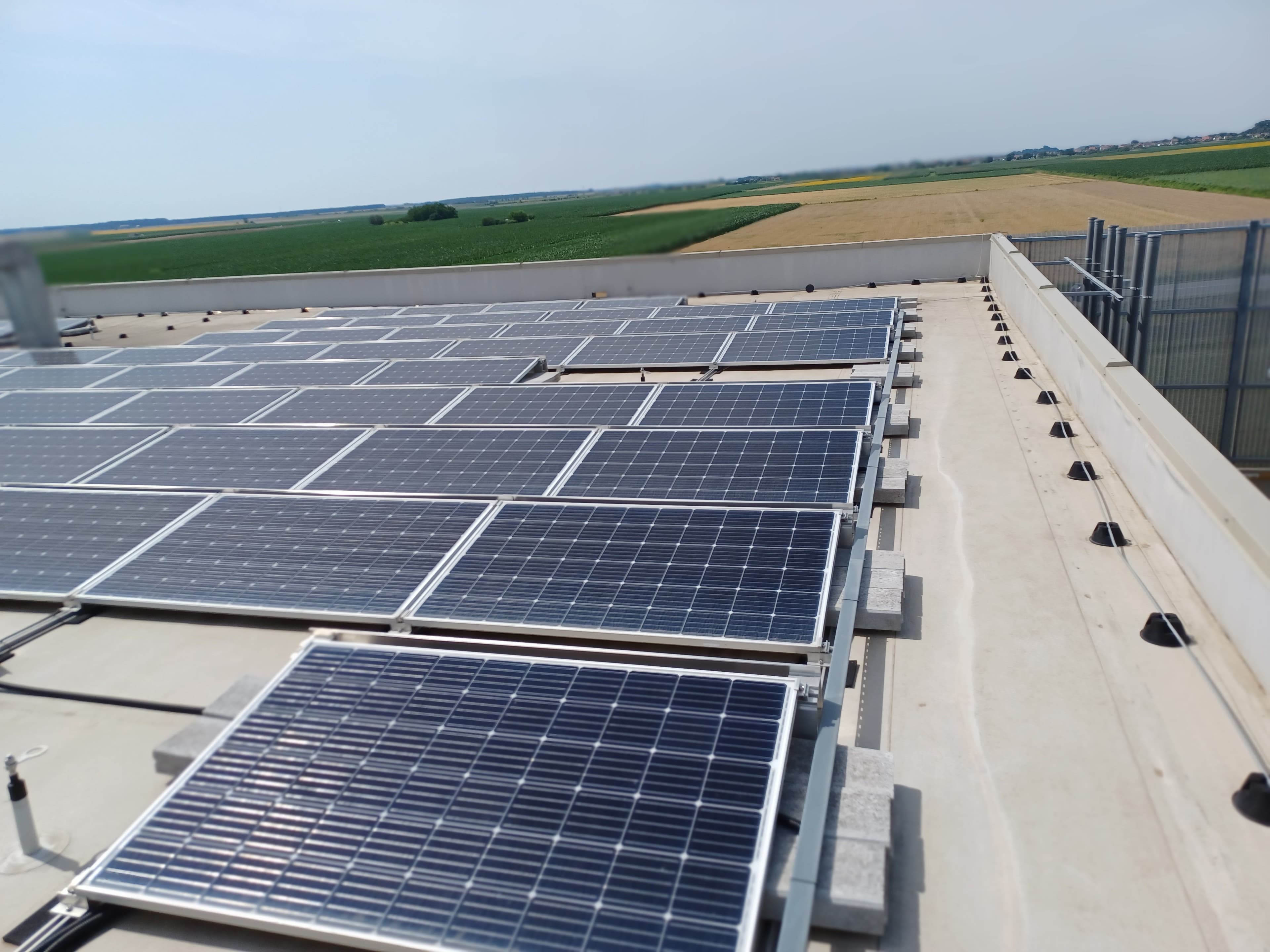 Drava rooftop project in Croatia in detail