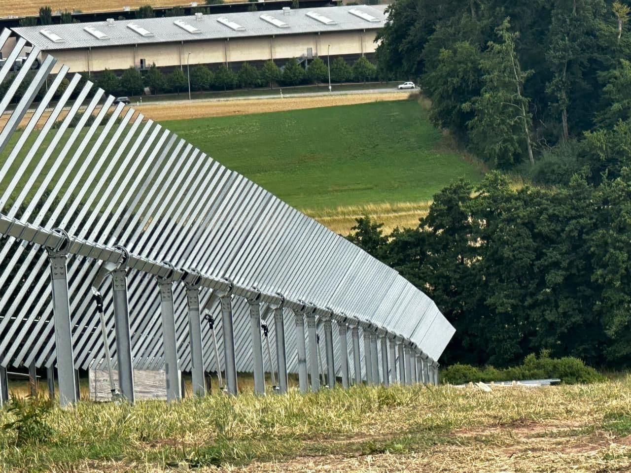Greenbuddies solární trackery na první pozemní elektrárně v Lucemburku