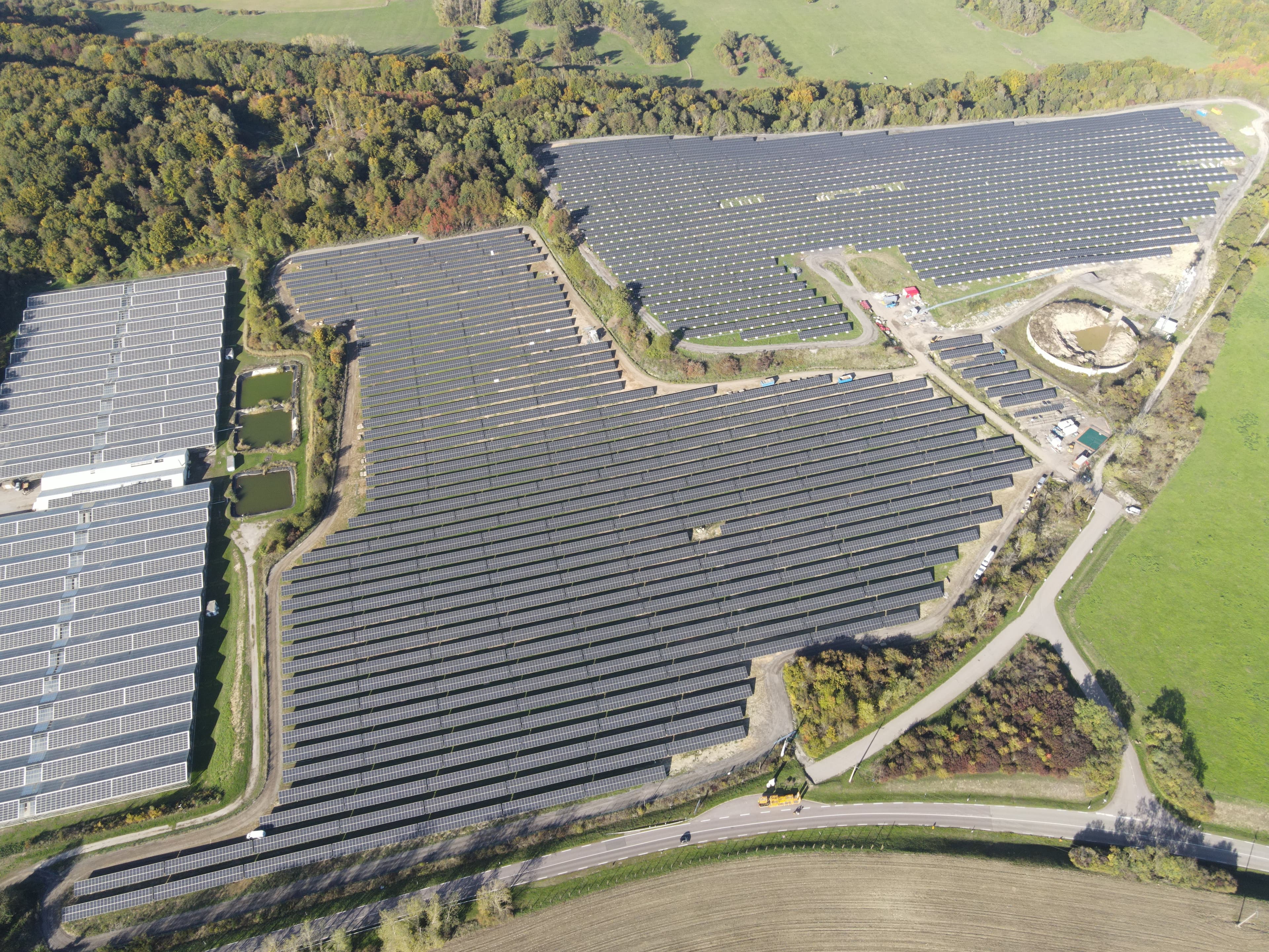 Tritteling freefield project in France, taken by drone