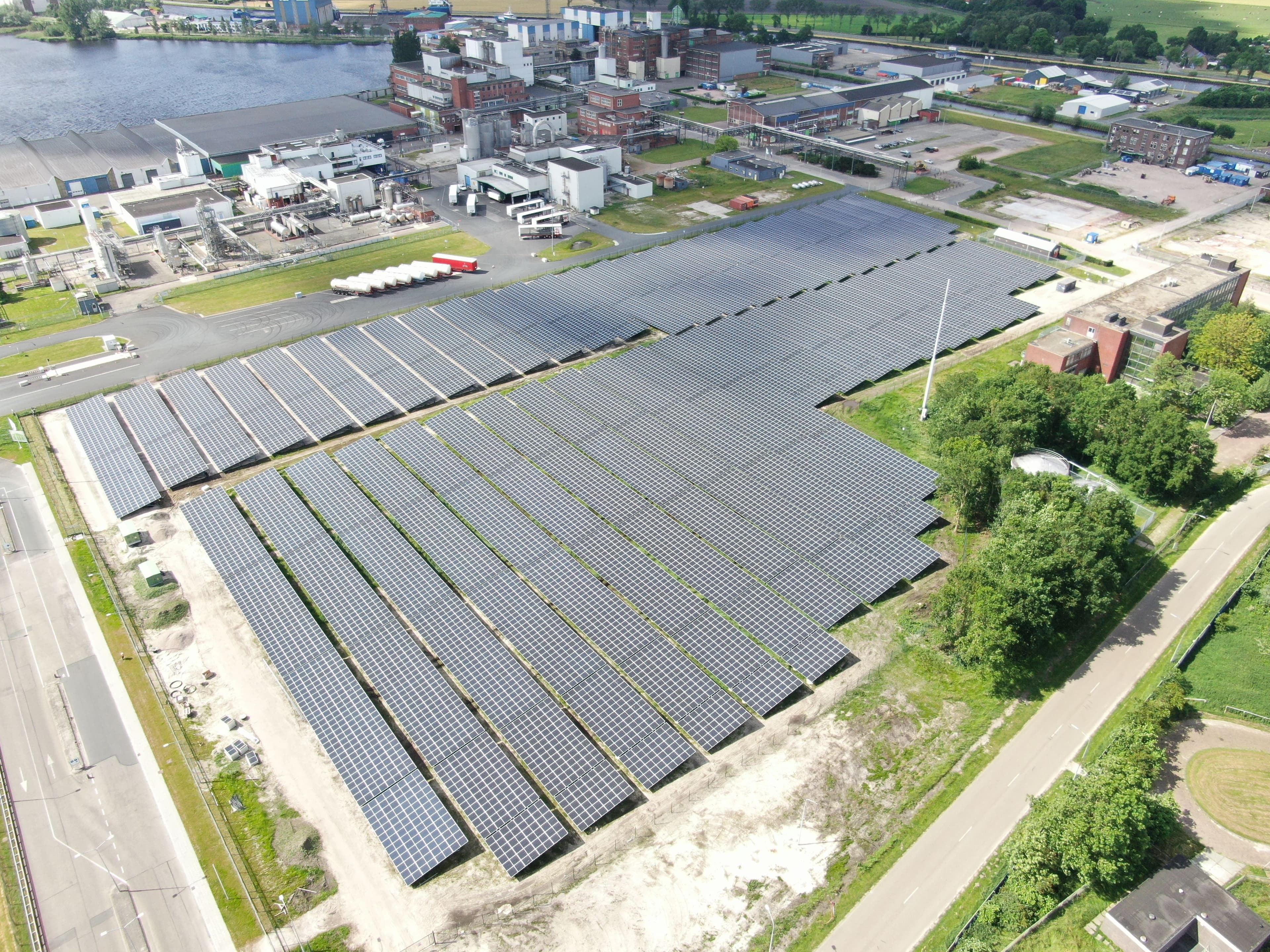 Foxhol freefield project in the Netherlands, taken by drone