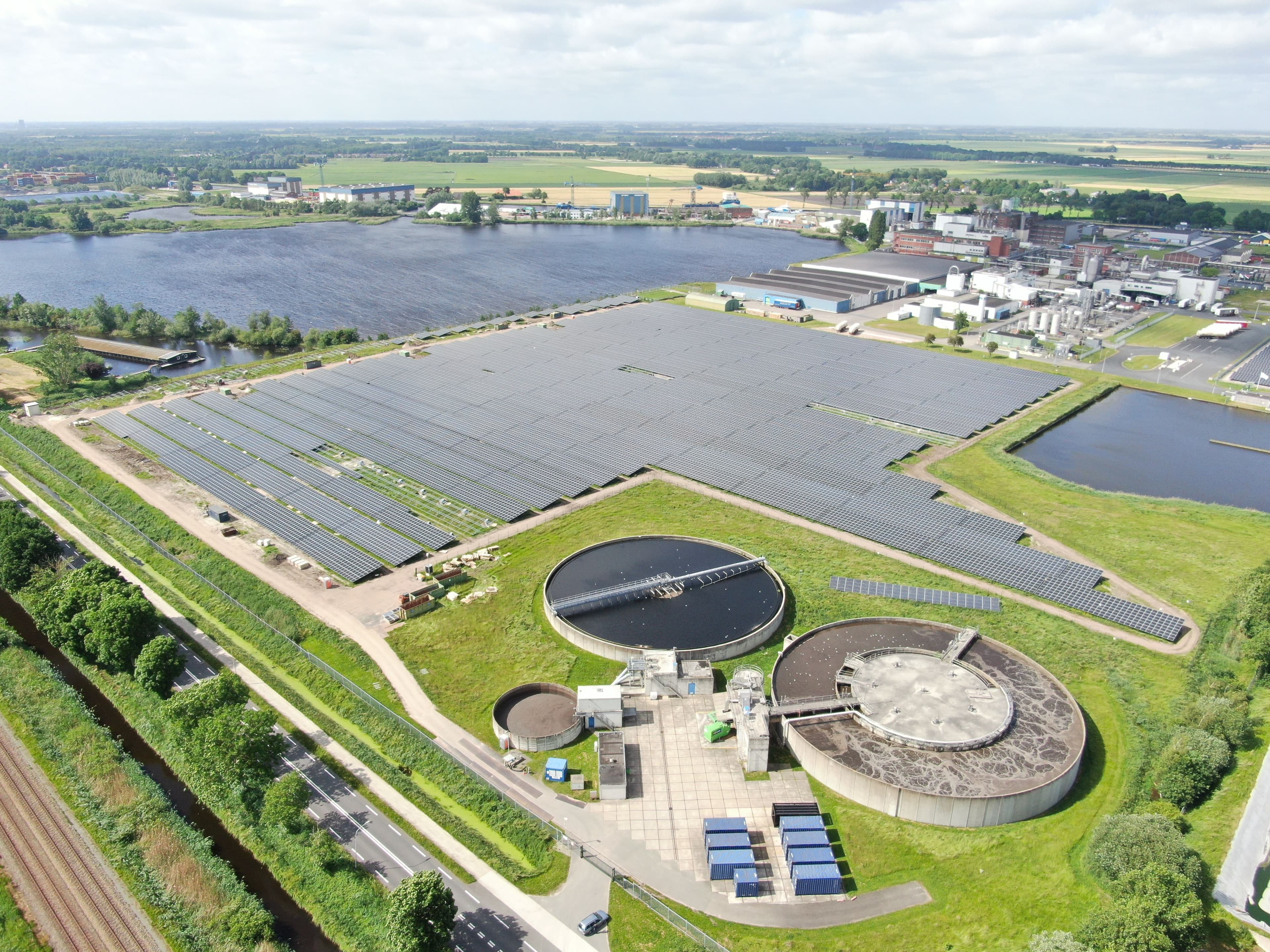 Foxhol freefield project in the Netherlands, taken by drone