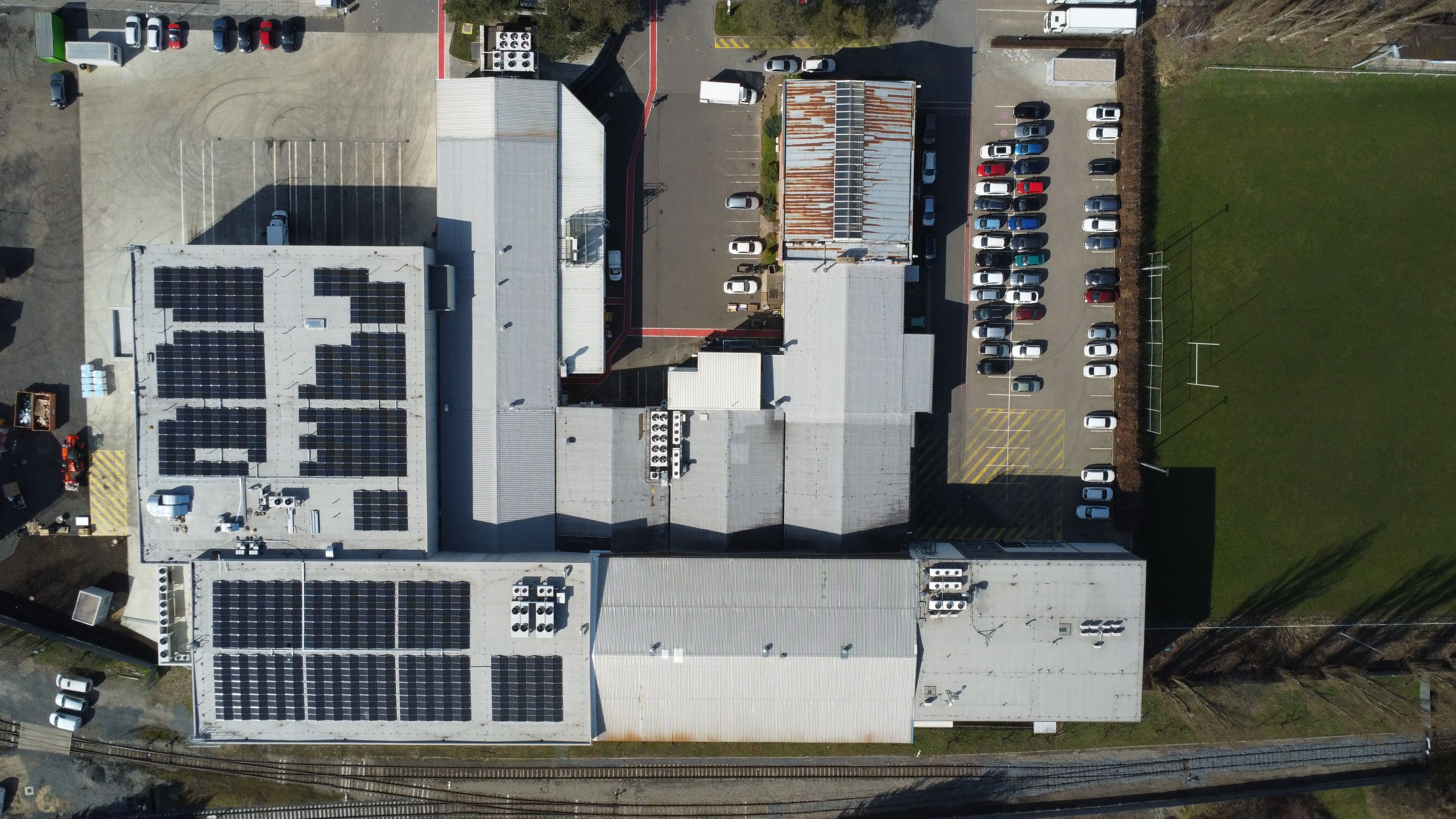 rooftop picture taken by drone
