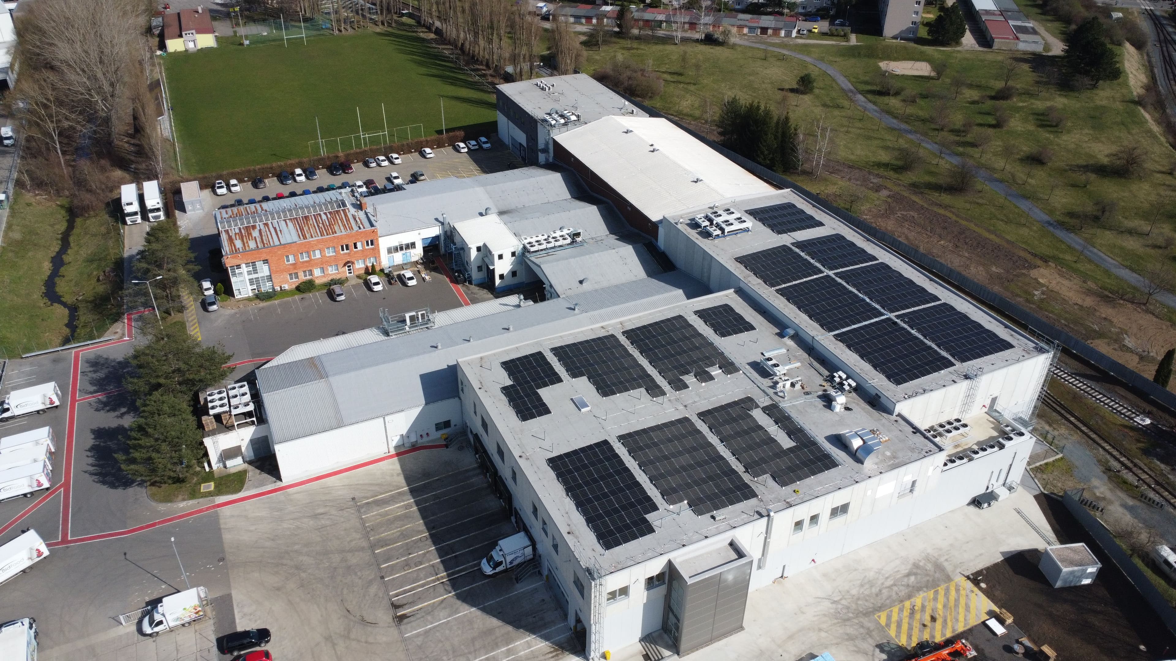 rooftop picture taken by drone