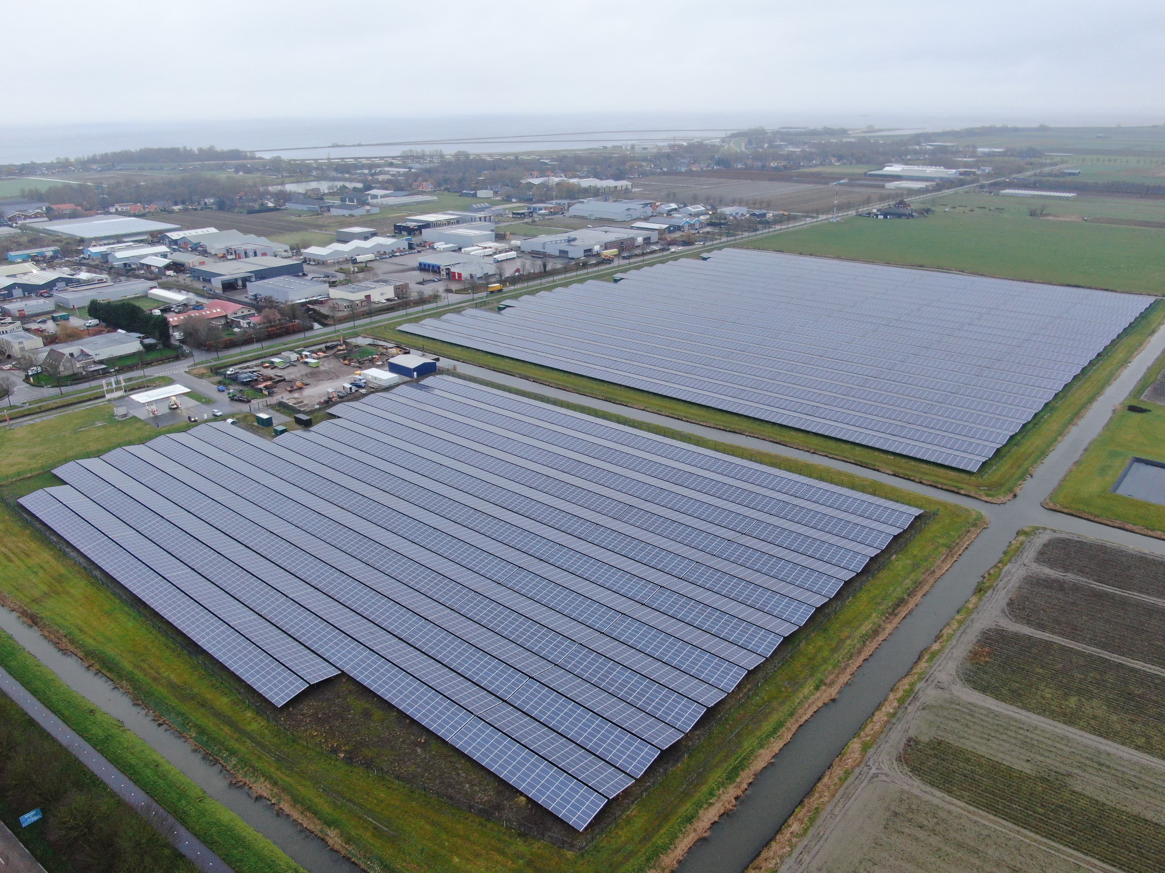 Andijk freefield project in the Netherlands taken by drone