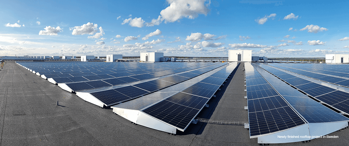 Balsta rooftop project in Sweden