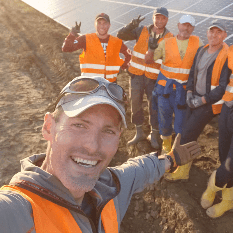Team on the site