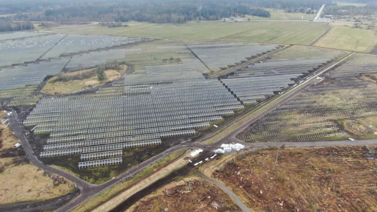 Construction has begun on a 64-megawatt utility-scale PV plant in Sweden
