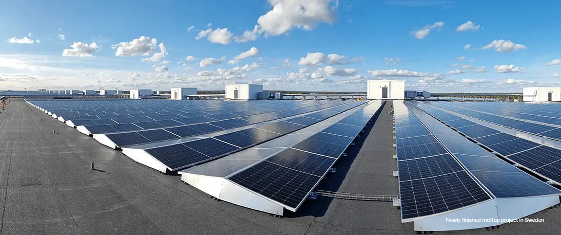 Balsta rooftop project in Sweden