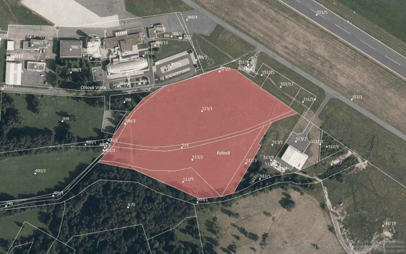 Administrativní studie k pozemku pro výstavbu FVE