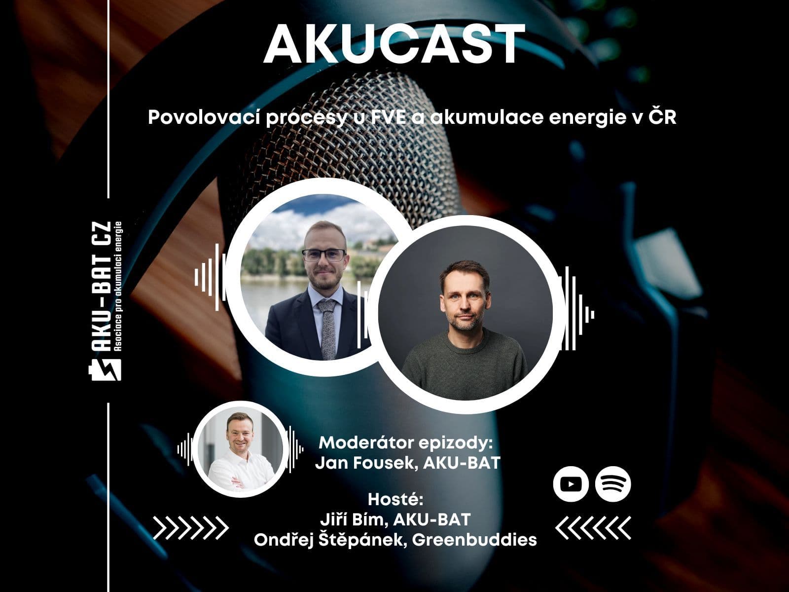 Greenbuddies v podcastu Akucast: Povolovací procesy u FVE a akumulace energie v ČR