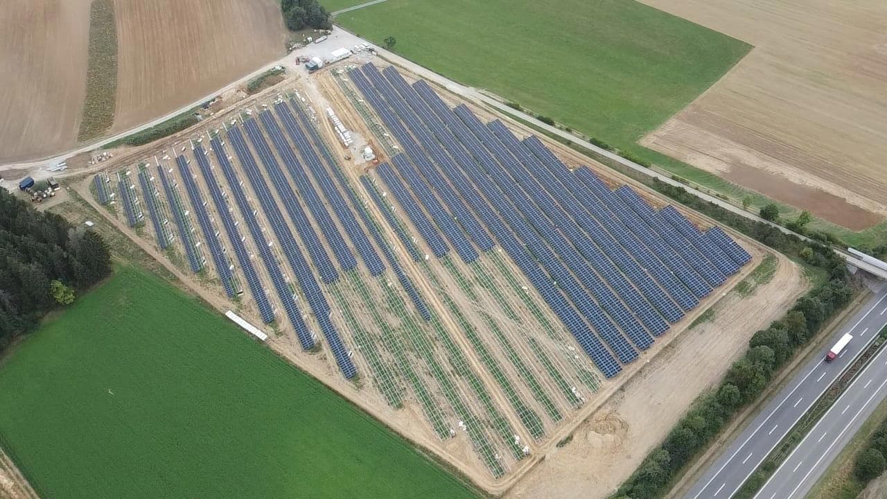 Greenbuddies postavili pozemní solární park WIldenstein o výkonu 24,5 MWp