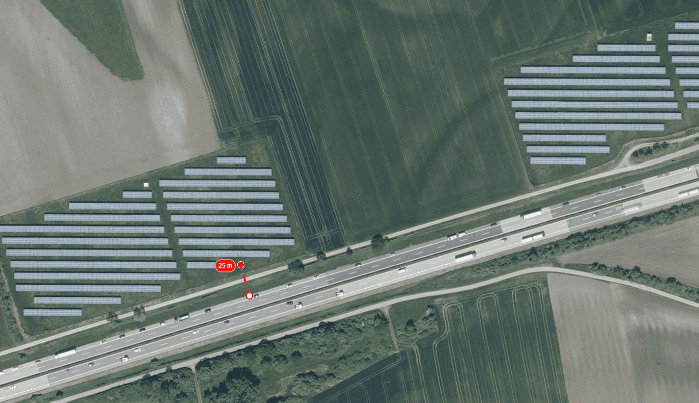 Wildestein - nová FVE v Německu od Greenbuddies a ochranná pásma silnic