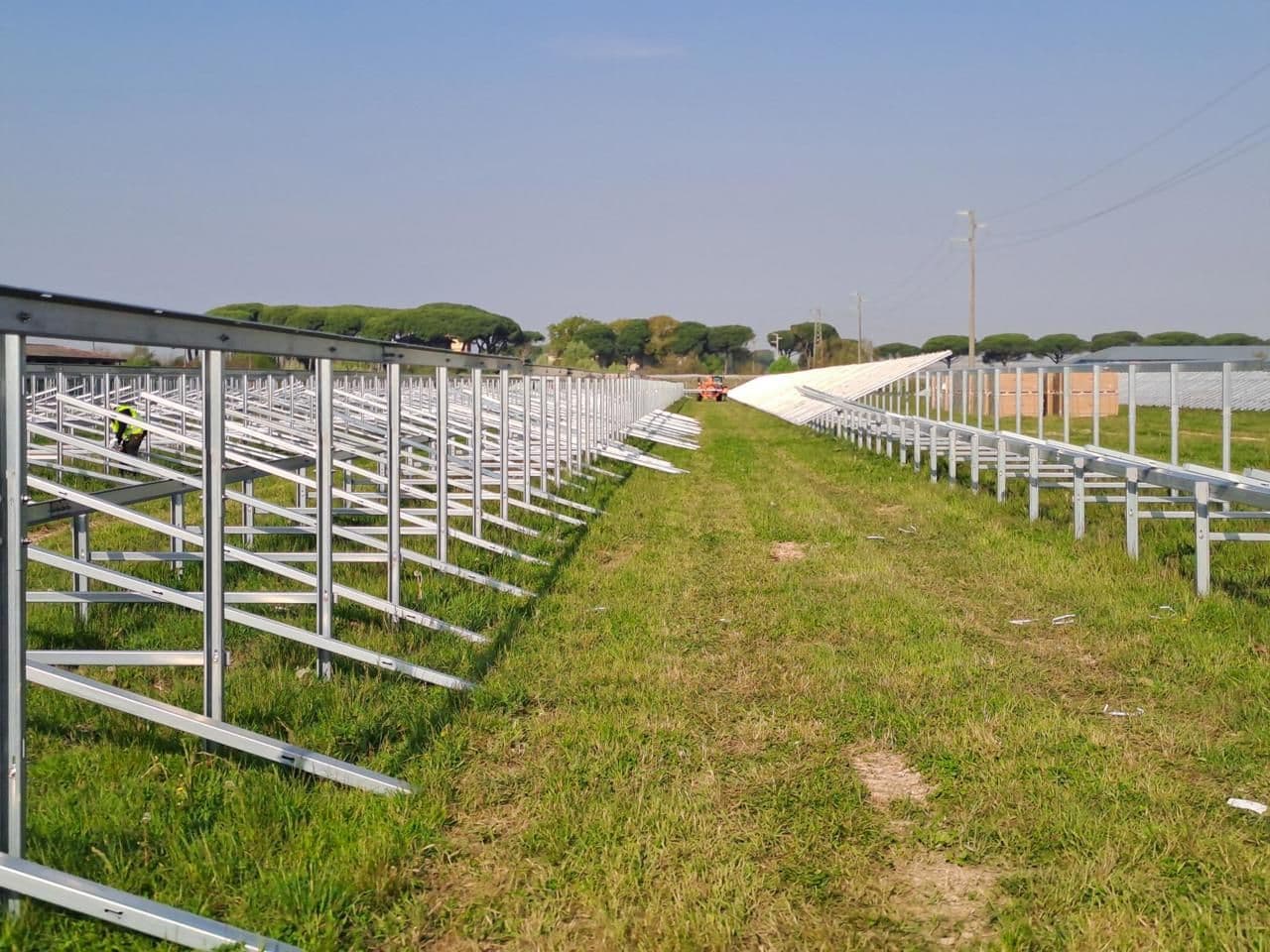 Greenbuddies PV construction in Jesolo, Italy