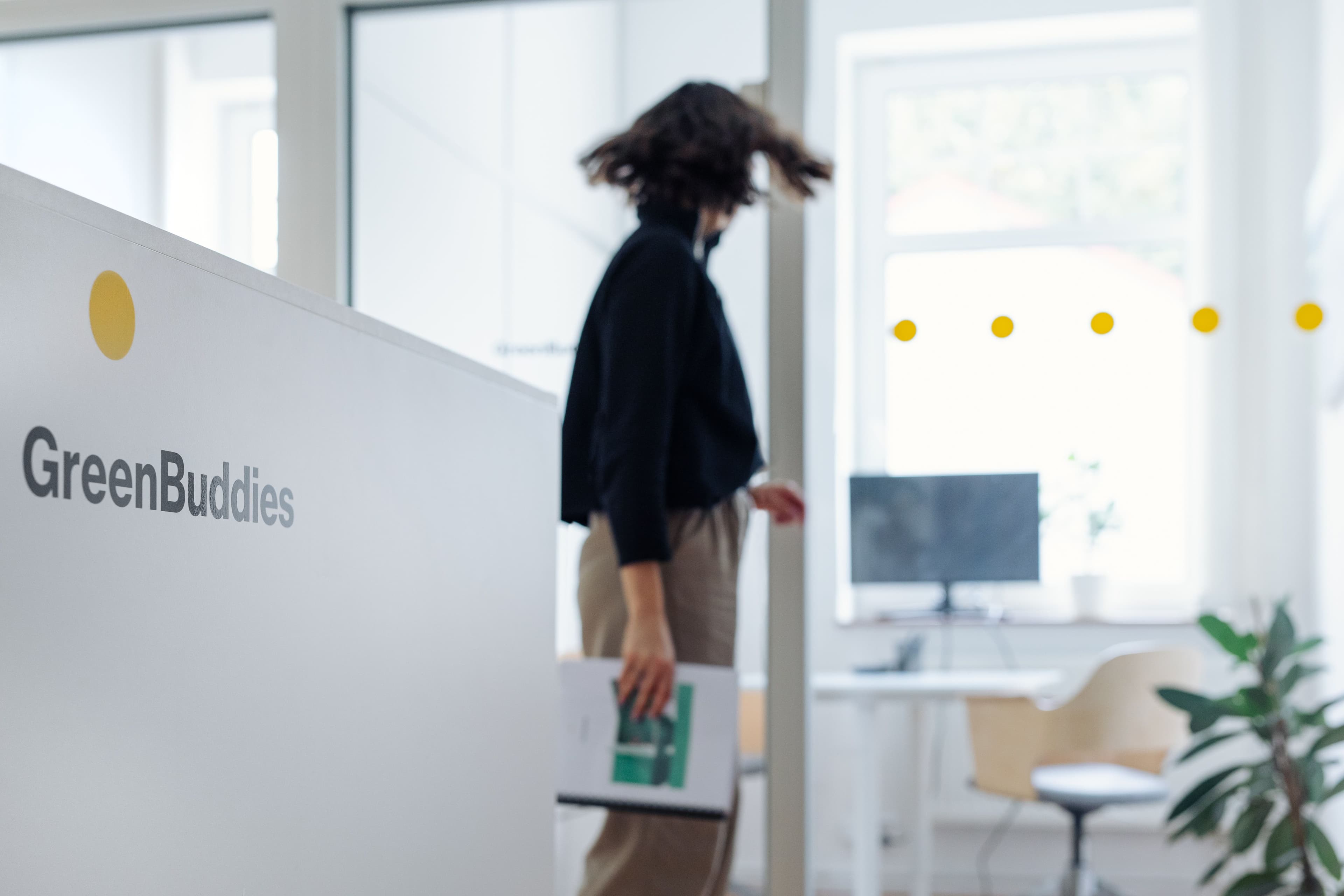 Greenbuddies recepce v pražské kanceláři