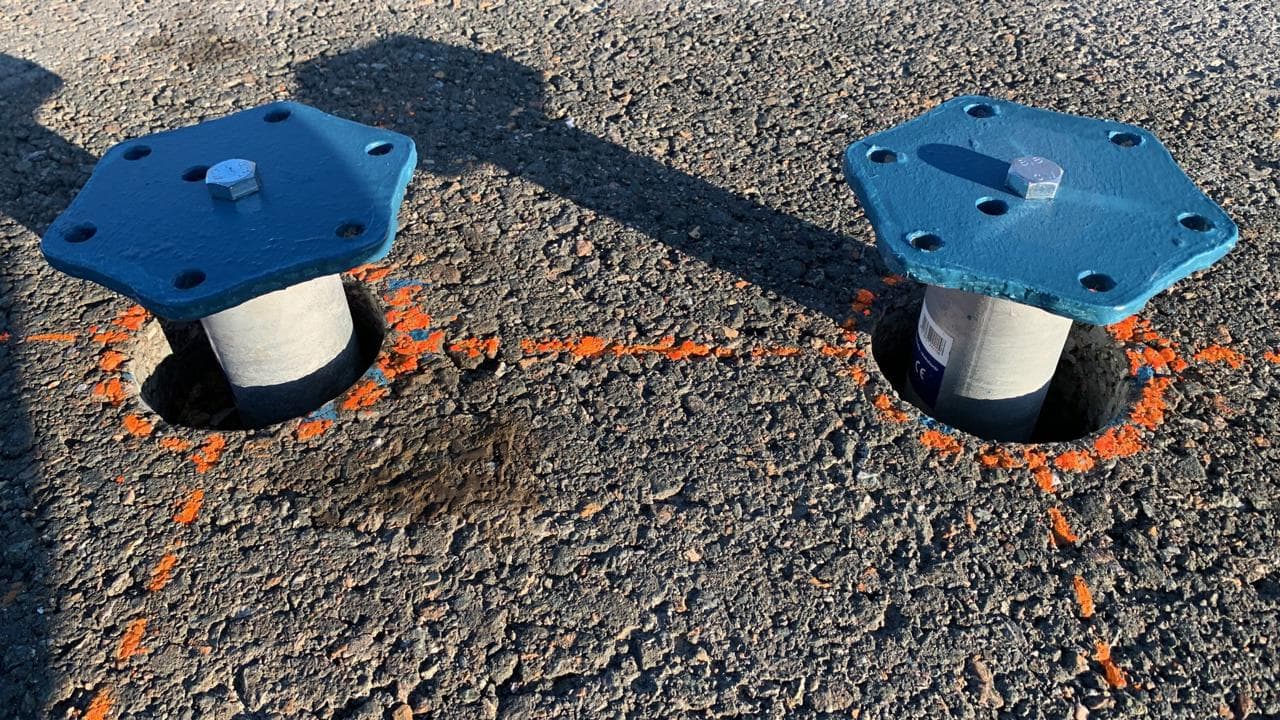 Greenbuddies fáze instalace solárních carportů - vruty