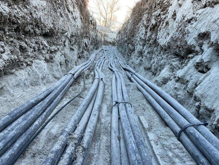 Greenbuddies fáze instalace solárních carportů - zemní práce