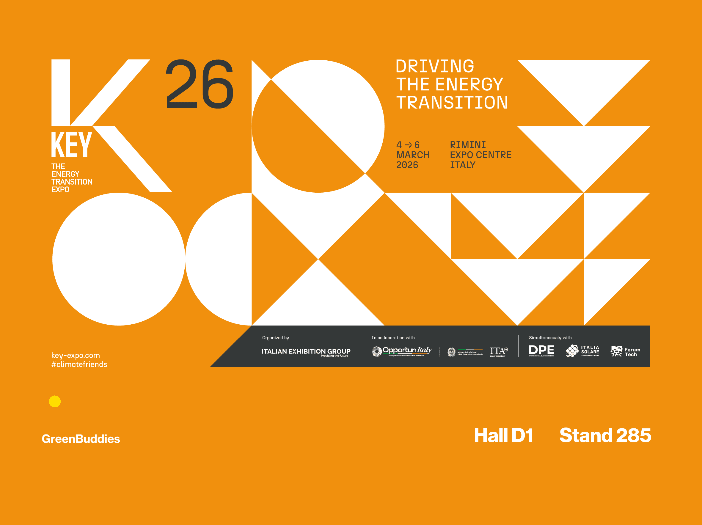 Greenbuddies budou zářit na veletrhu KEY Energy Expo Rimini