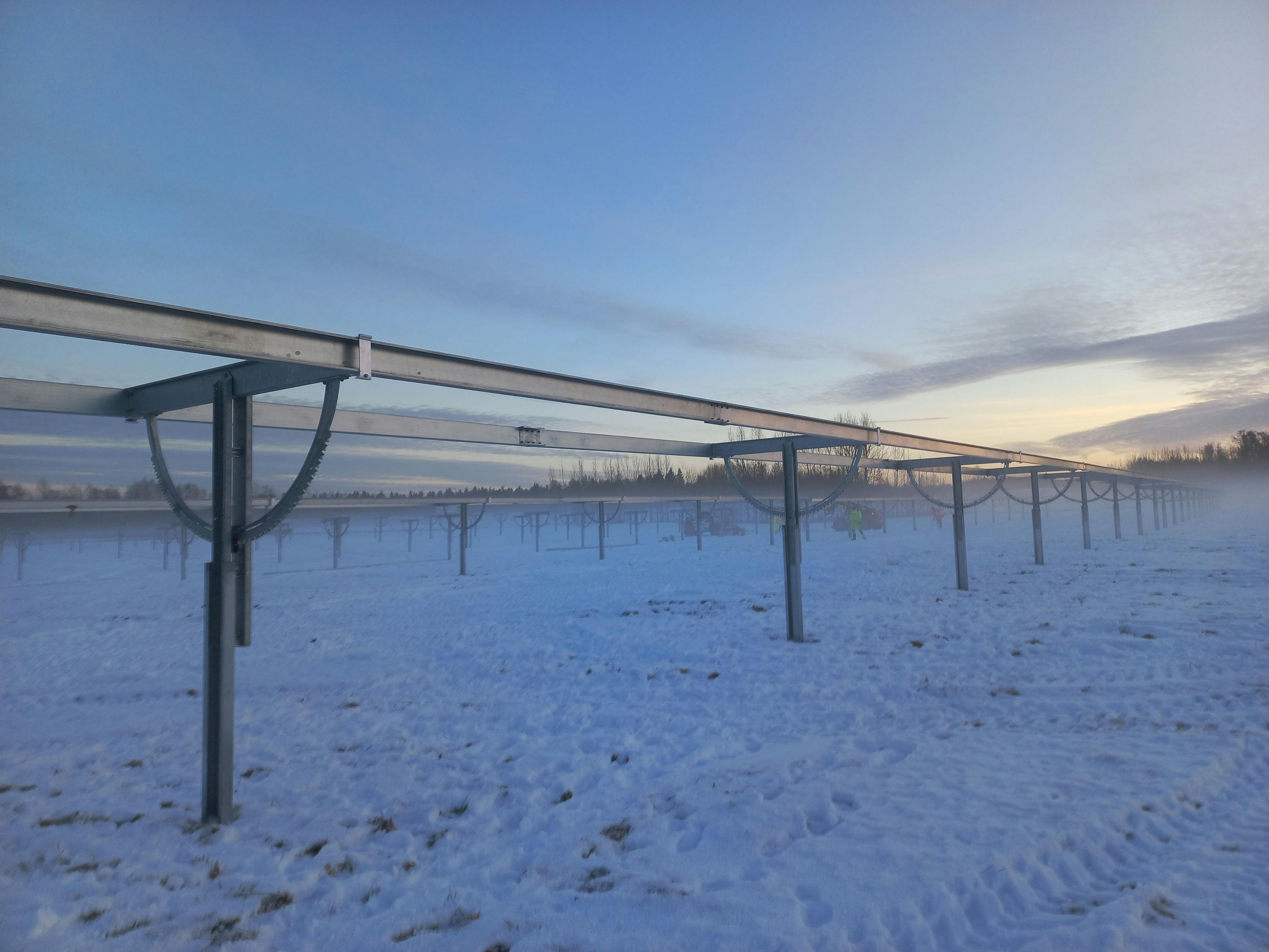 Specifics of PV installation in the winter months in northern Europe